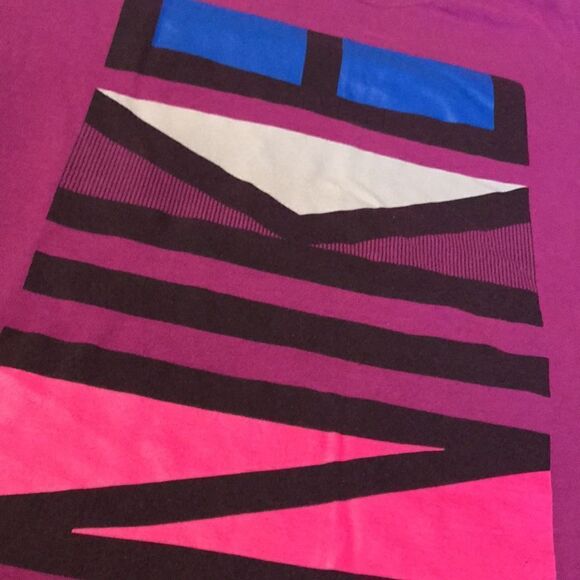 NIKE Slim Fit Purple T-Shirt - Size Large - Picture 3 of 6